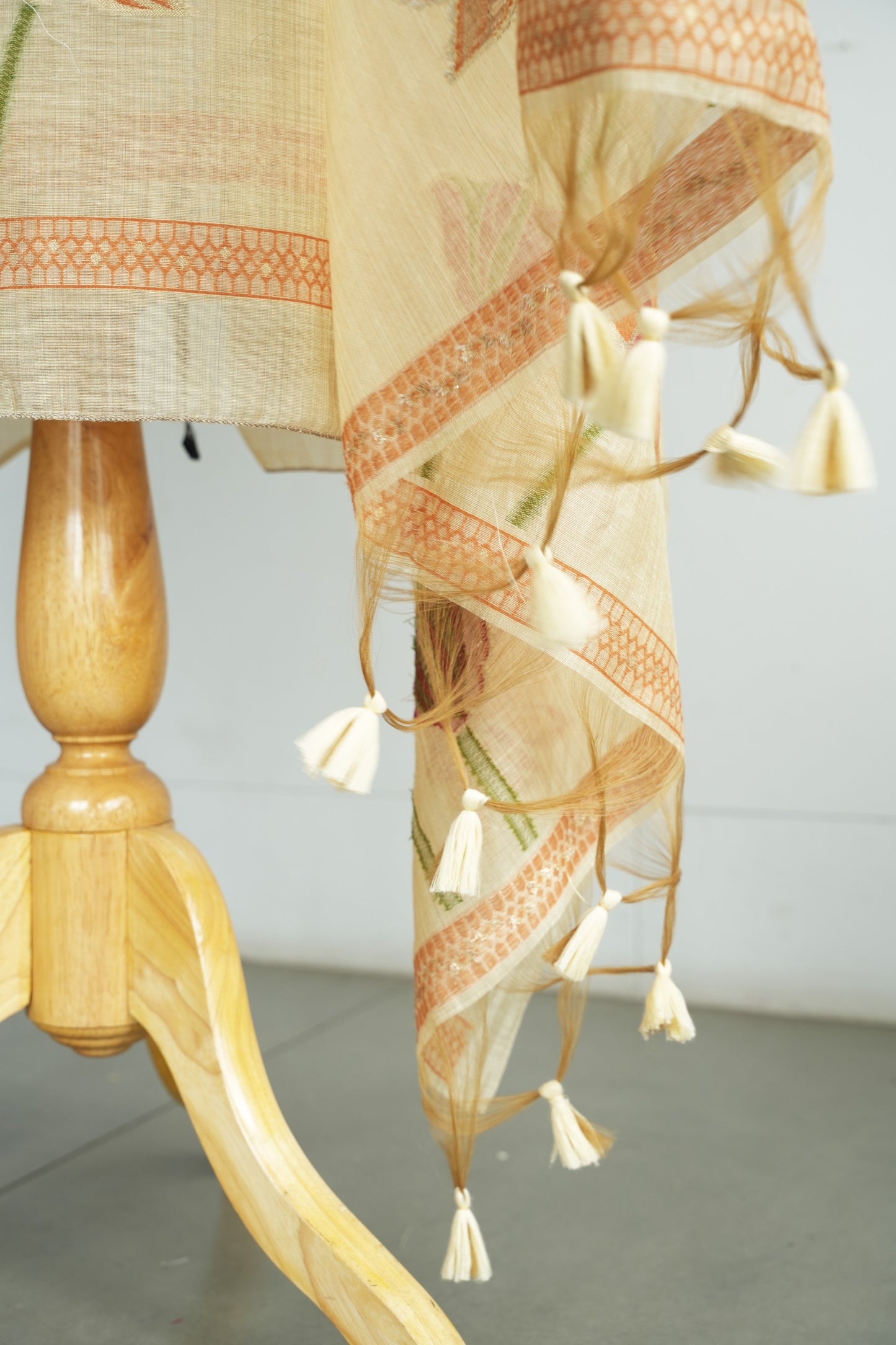 GOLDEN BLOOM - Pure Monga Cotton Unstitched Suit Set
