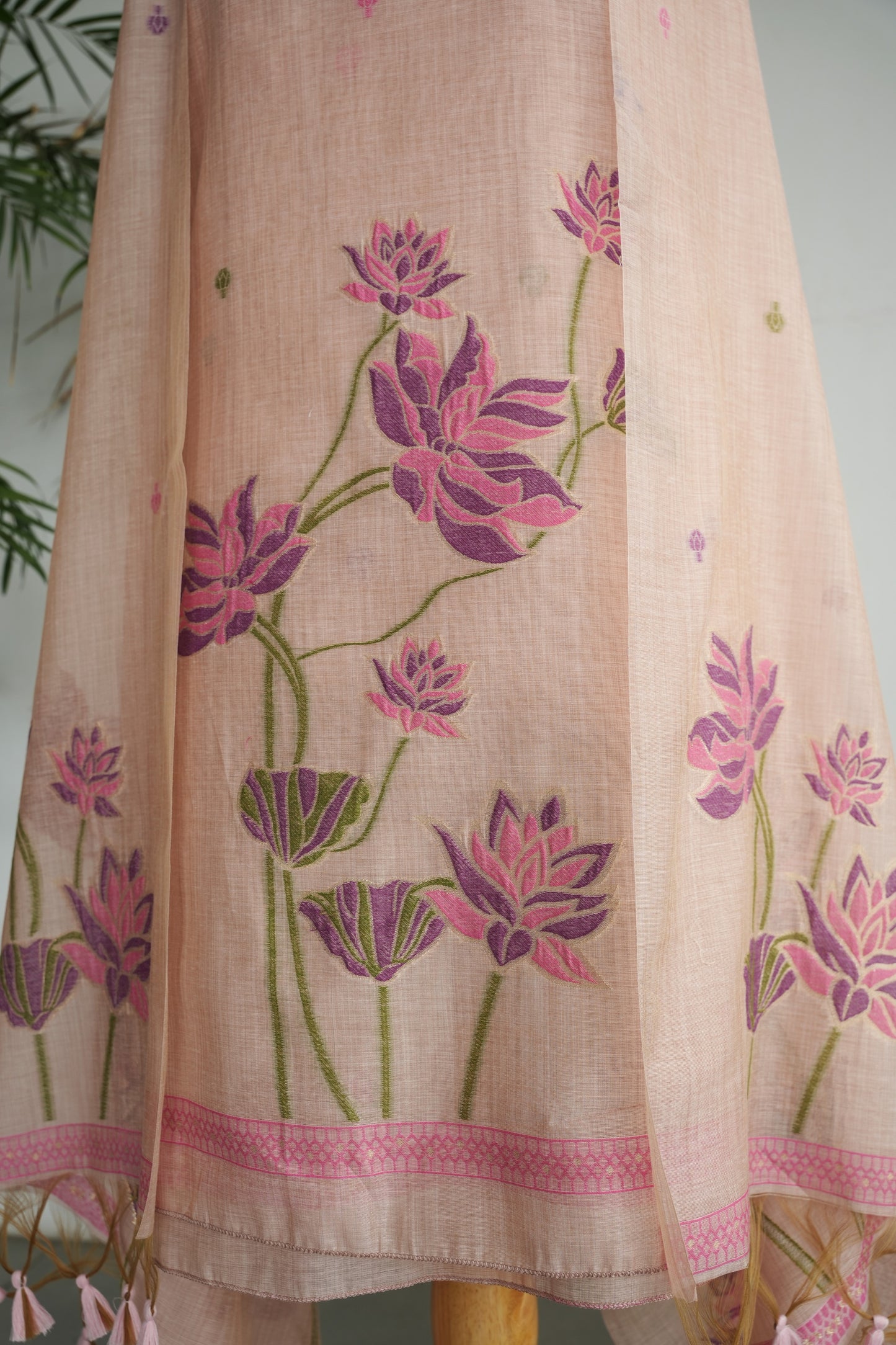 PINK WINK - Pure Monga Cotton Unstitched Suit Set