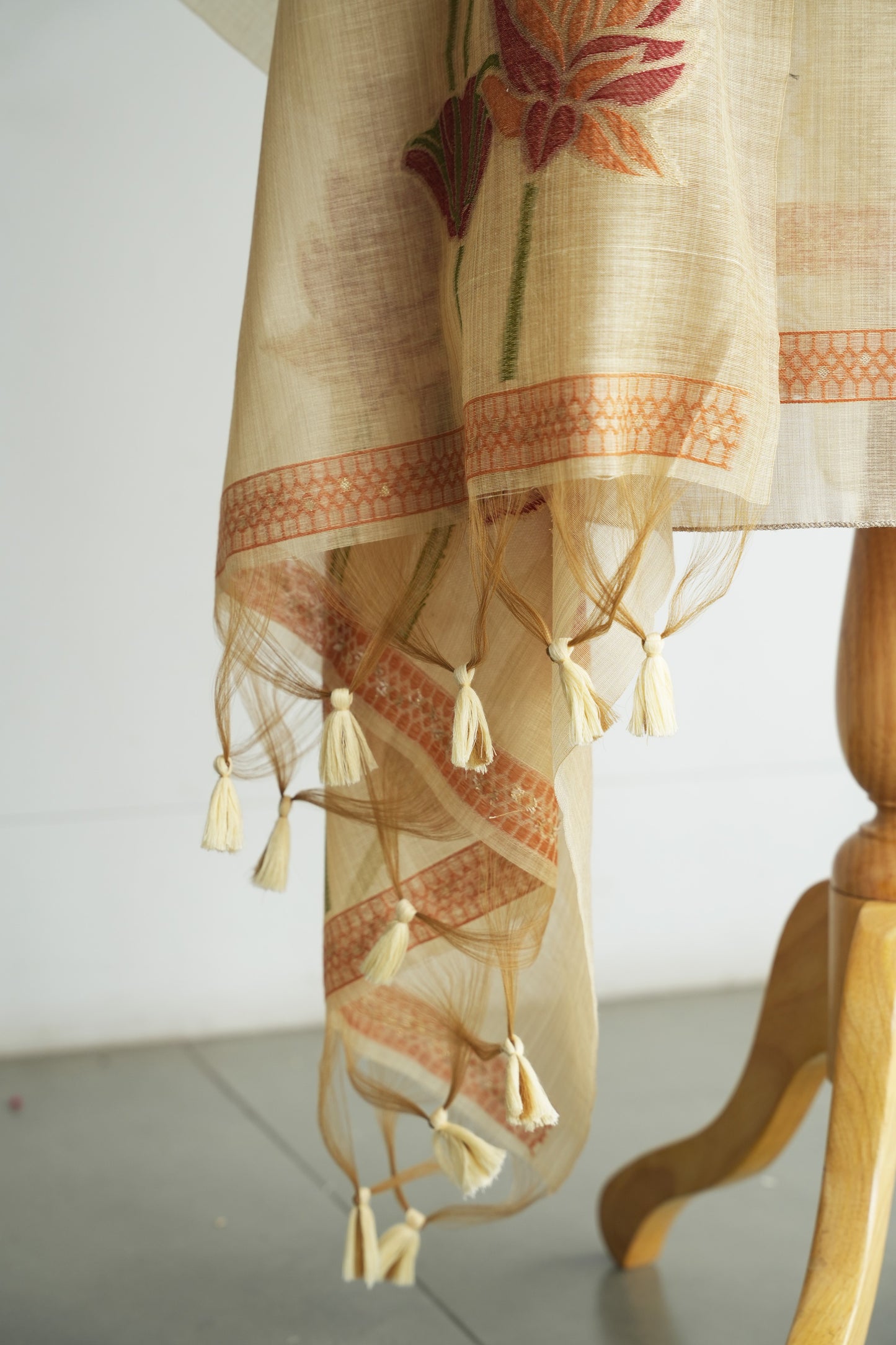 GOLDEN BLOOM - Pure Monga Cotton Unstitched Suit Set