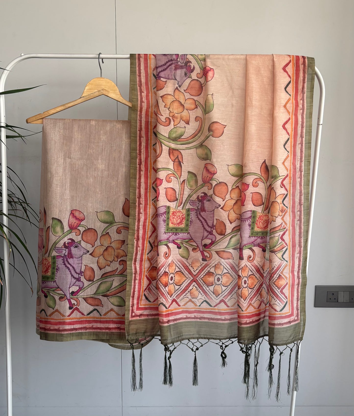 PICHWAI PANKH - Chanderi Cotton Pichwai Saree