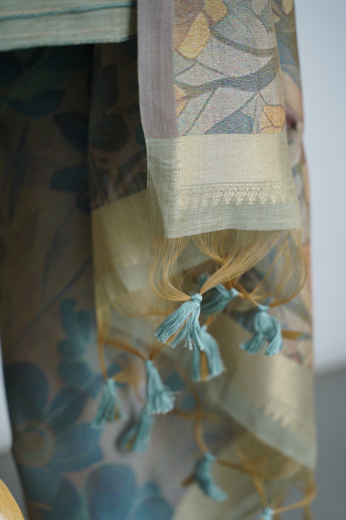 PHOOLBAAG - Floral Weaving Monga Cotton Unstitched Suit Set