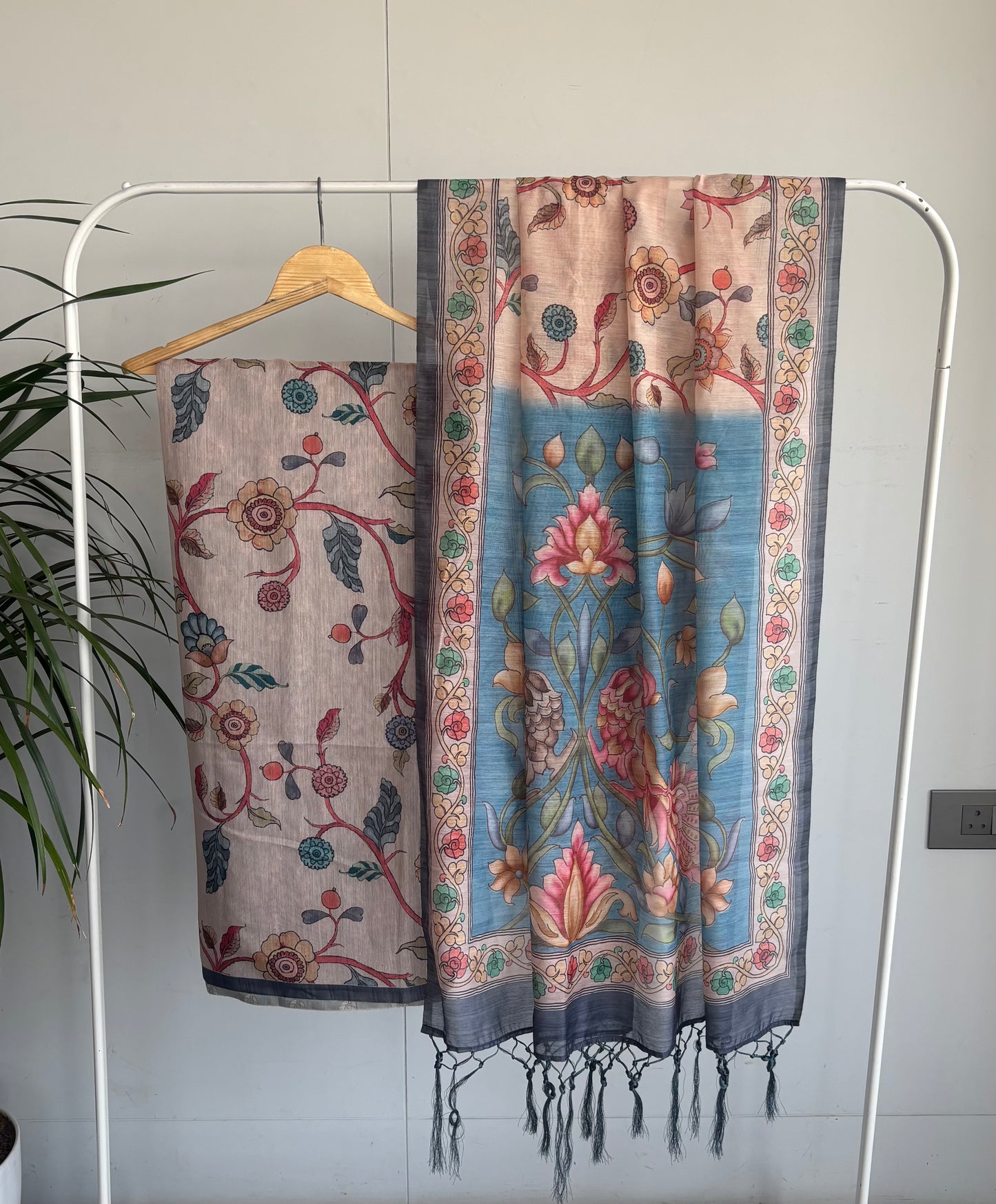 PANKHURI - Chanderi Cotton Floral Saree