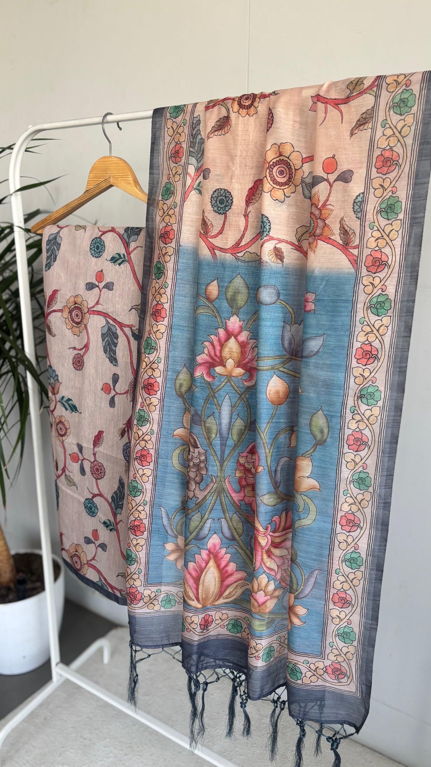 PANKHURI - Chanderi Cotton Floral Saree
