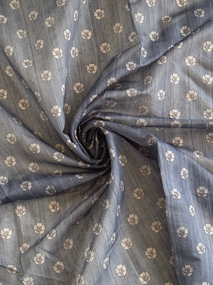 PANKHURI - Chanderi Cotton Floral Saree