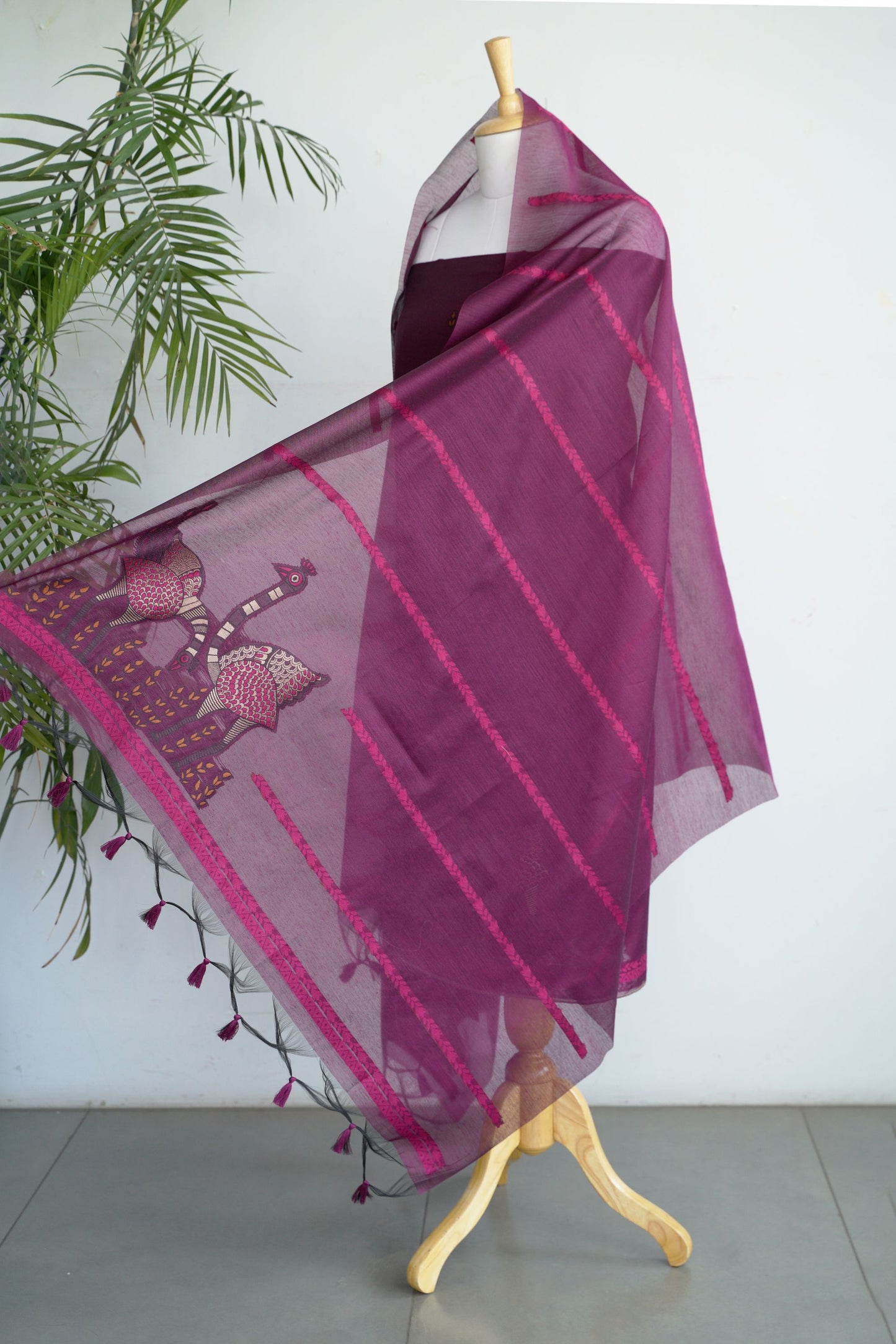 VARNIKA- Pure Chaderi Slub Unstitched Suit Set