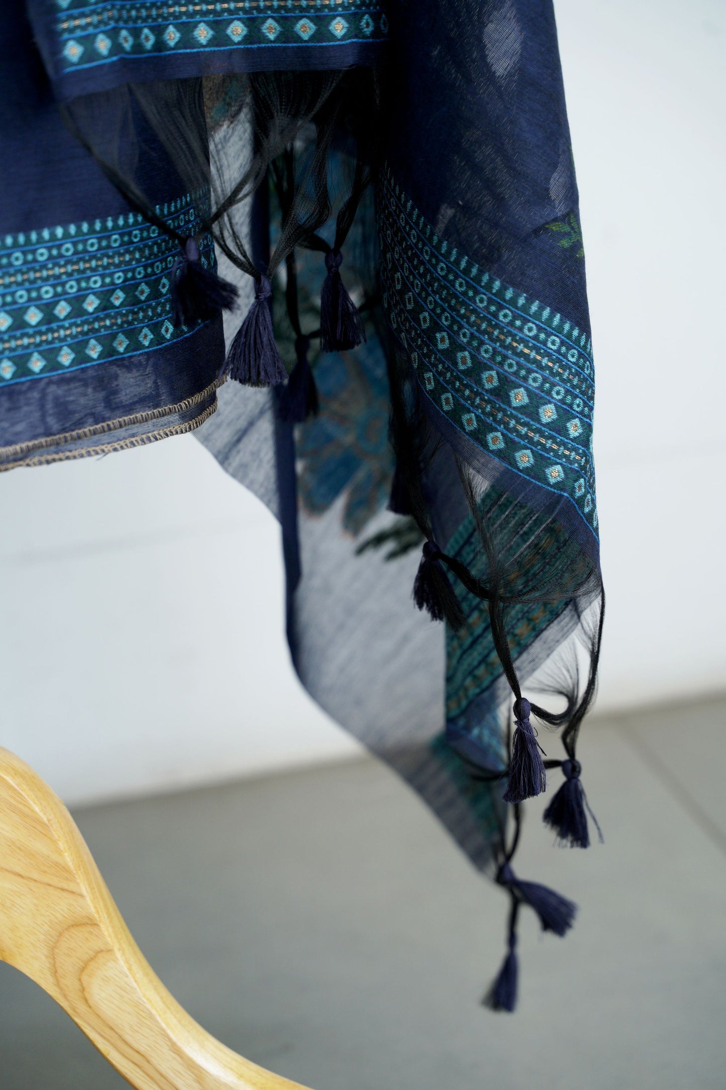 TWILIGHT TALES- Pure Chanderi Slub Unstitched Suit Set